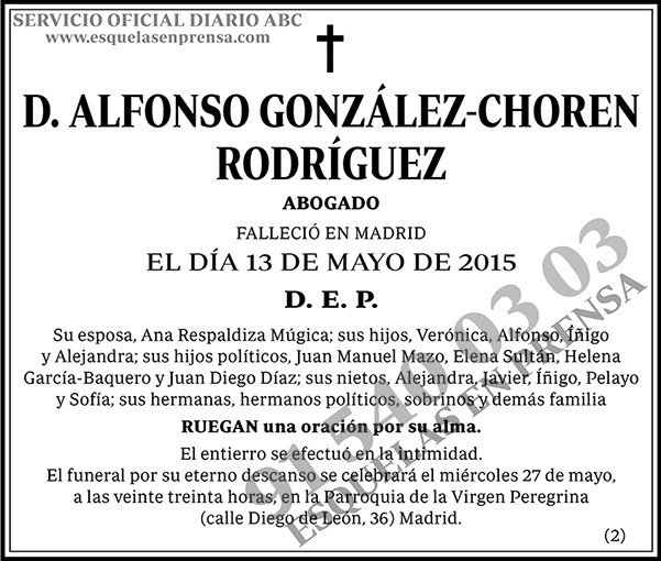 Alfonso González-Choren Rodríguez